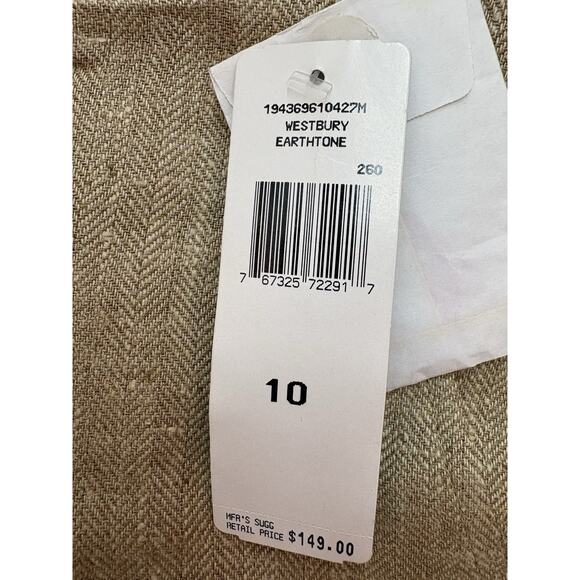 Lauren Ralph Lauren Westbury Linen Pants Earthtone Size 10 Wide Leg NWT - Picture 7 of 12